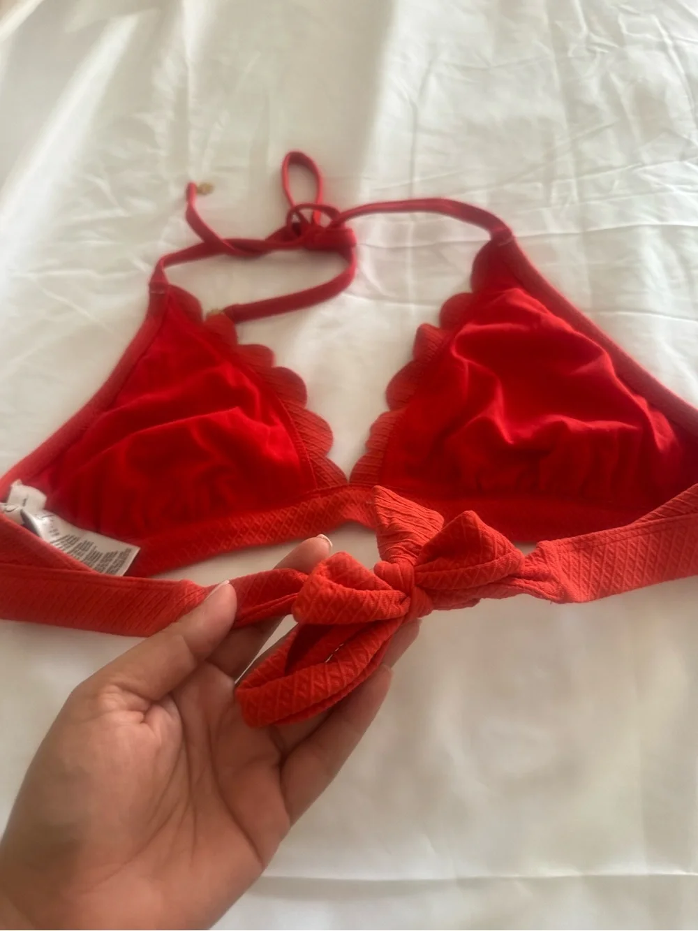 Jessica Simpson Red Scallop Bikini Set - Women Intimates & Sleepwear